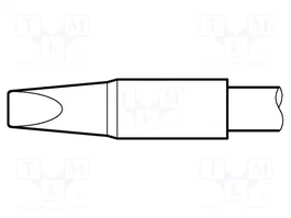 JBC TOOLS Punta de soldadura tipo destornillador prolongada 3,2x1,2mm