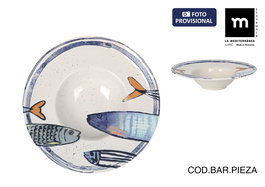 La Mediterranea Plato Pasta Risotto Ø28 cm Peixe 2.0 (6 Unidades)