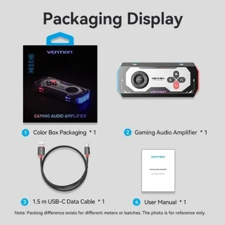 Vention Tarjeta de Sonido Gaming CVAB0 con Amplificador USB Tipo-C a 3x Jack 3.5mm, Sonido 7.1 Virtual y Alta Fidelidad 192kHz/24bit