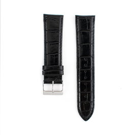 Tommy Hilfiger Correa de Piel Negra 22mm