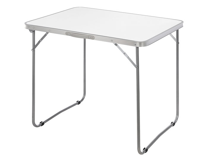 IBERGARDEN Mesa Plegable de Camping Blanca 60x80cm