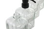 DKD Home Decor Set de 3 Dosificadores de Cristal 450ml
