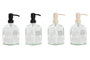 DKD Home Decor Set de 3 Dosificadores de Cristal 450ml