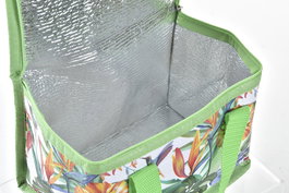 DKD Home Decor Bolsa Termica Verde Blanco 14 x 13 x 21 cm