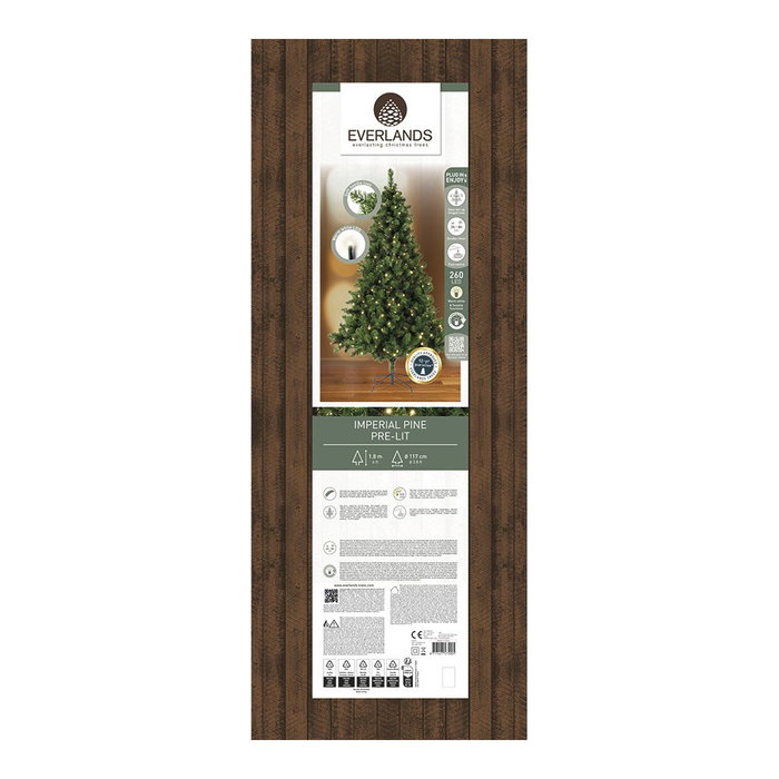 Everlands Árbol de navidad pino imperial con led ø117 x 180 cm