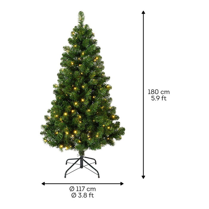 Everlands Árbol de navidad pino imperial con led ø117 x 180 cm
