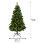 Everlands Árbol de navidad pino imperial con led ø117 x 180 cm