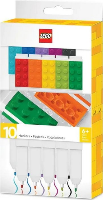 LEGO Set de 10 Rotuladores de Gel de Secado Rápido de 0.7 mm