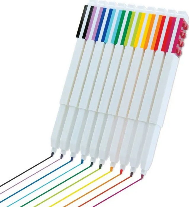 LEGO Set de 10 Rotuladores de Gel de Secado Rápido de 0.7 mm