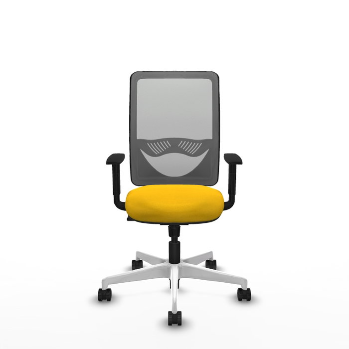 PIQUERAS Y CRESPO Silla de oficina Zulema con mecanismo Sincro, Amarillo y Gris PIQUERAS Y CRESPO Silla de oficina Zulema con mecanismo Sincro, Amarillo y Gris