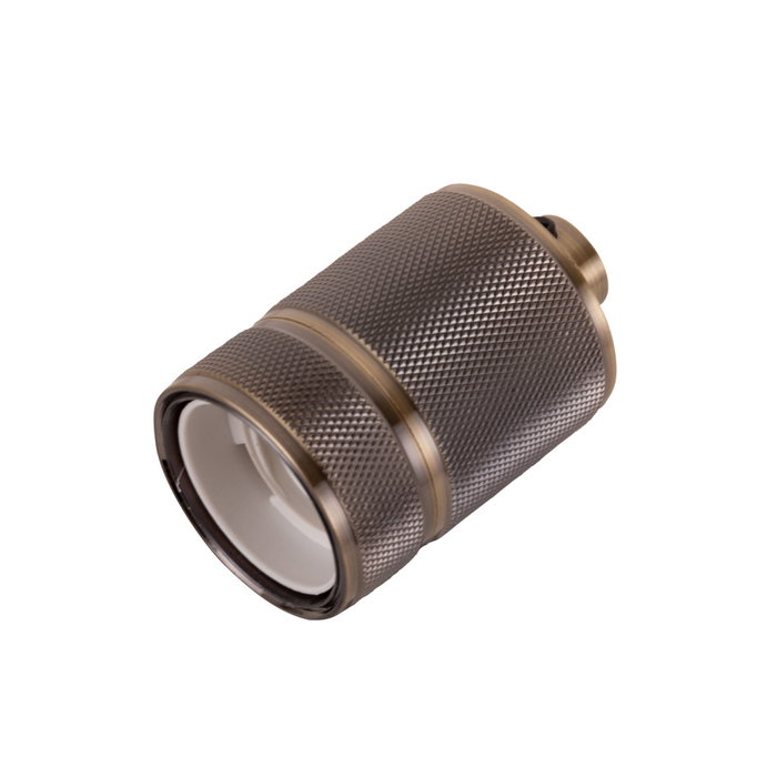Portalámpara E27 estilo retro acabado negro