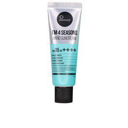 Suntique Protector Solar Manos I'm 4 Seasons SPF35 50 ml - Crema hidratante con Niacinamida y Adenosina, sin marcas blancas, para todas las estaciones