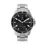 Withings Scanwatch Nova 42 mm Smartwatch Negro Caja Acero Inoxidable Pulsera Plata