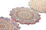 DKD Home Decor Salvamantel Multicolor Dolomita Mandala 20 x 0.7 x 20 cm (12 Unidades)
