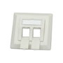 ROLINE Flush Mount Wall Outlet for Keystones, 2-port