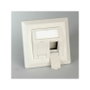 ROLINE Flush Mount Wall Outlet for Keystones, 2-port
