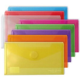 GRAFOPLAS Pack 12 Sobres PP Multiline Recibo Surtidos