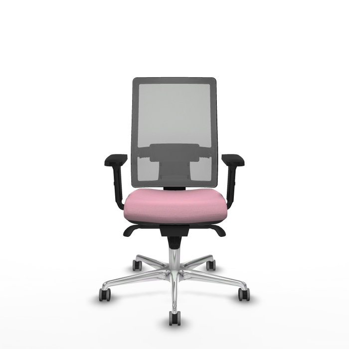 PIQUERAS Y CRESPO Silla de oficina Horna Rosa con mecanismo Sincro y malla Gris PIQUERAS Y CRESPO Silla de oficina Horna Rosa con mecanismo Sincro y malla Gris