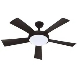 Farelek FAR3431541124332 Ventilador de Techo Wallis Black Ø132cm 38W con Iluminación LED