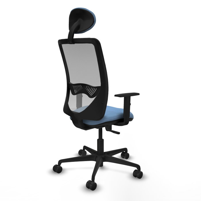 PIQUERAS Y CRESPO Silla de oficina Zulema con mecanismo Sincro, Azul cielo y Gris PIQUERAS Y CRESPO Silla de oficina Zulema con mecanismo Sincro, Azul cielo y Gris