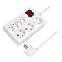 LOGILINK LPS210 Regleta de alimentación blanca con 7 tomas