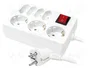 LOGILINK LPS210 Regleta de alimentación blanca con 7 tomas
