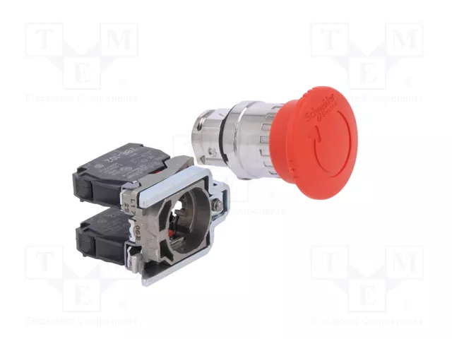 SCHNEIDER ELECTRIC Interruptor de emergencia Harmony XB4 XB4BS8444 Rojo
