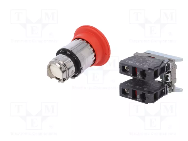 SCHNEIDER ELECTRIC Interruptor de emergencia Harmony XB4 XB4BS8444 Rojo