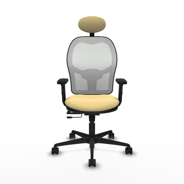 PIQUERAS Y CRESPO Silla de oficina Jorquera Crema y Blanco PIQUERAS Y CRESPO Silla de oficina Jorquera Crema y Blanco