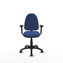 PIQUERAS Y CRESPO Silla de oficina Aýna Azul marino con Brazos 2D