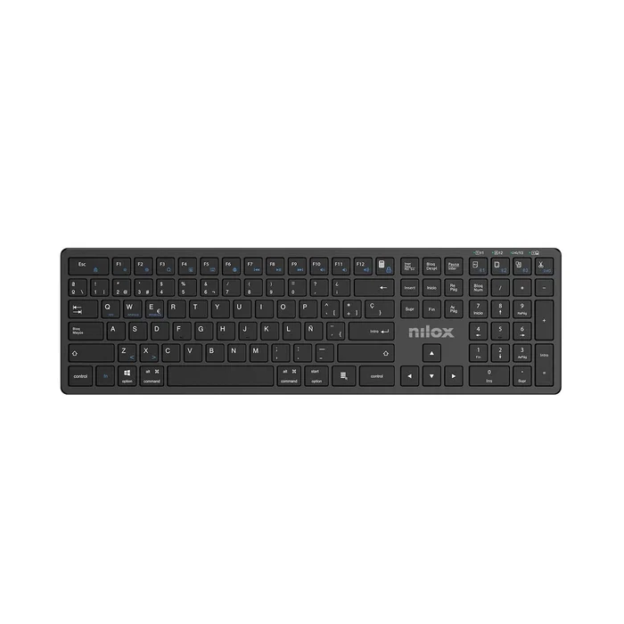 Nilox PRO WIRELESS BLACK ESPANOL Teclado Negro Nilox PRO WIRELESS BLACK ESPANOL Teclado Negro