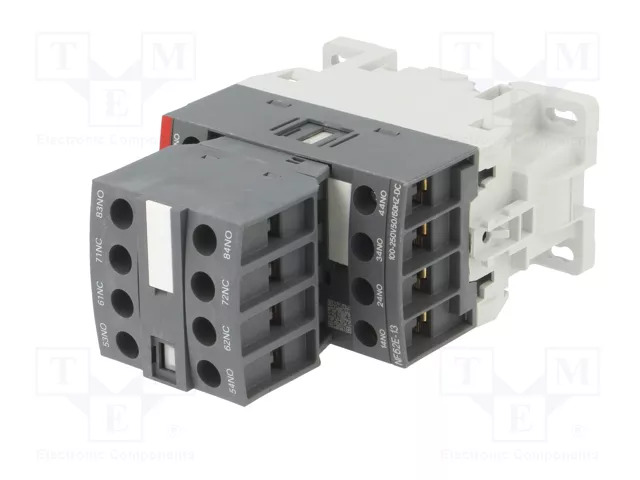 ABB NF62E-13 Contactor 8-polar 2NC + 6NO 100-250V AC/DC 3A