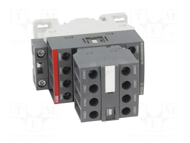 ABB NF62E-13 Contactor 8-polar 2NC + 6NO 100-250V AC/DC 3A