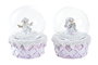 DKD Home Decor Figura Resina y Cristal 7x7x9, Pack de 2 Unidades Surtidas