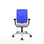 PIQUERAS Y CRESPO Silla de oficina Motilla con Mecanismo Sincro, Azul y Blanco