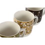 DKD Home Decor Set de 4 Tazas de Porcelana SPICES 2023 Surtidas