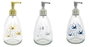 DKD Home Decor Dosificador de Cristal y ABS 350ml Surtido de 3 Unidades