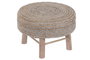 DKD Home Decor Reposapiés de Lana y Yute Trenzado a Mano