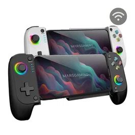 ShanWan - Mando de Juego Bluetooth 5.0 y USB-C, Negro, para PC, PS3, PS4, Switch, Android, iOS, con Joysticks Hall Effect, 18 Botones y Soporte para Móvil
