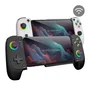 ShanWan - Mando de Juego Bluetooth 5.0 y USB-C, Negro, para PC, PS3, PS4, Switch, Android, iOS, con Joysticks Hall Effect, 18 Botones y Soporte para Móvil