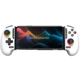 Mars Gaming MGPXPRO Gamepad Inalámbrico Bluetooth 5.0 Joysticks Hall Effect para PS4, Switch, PC, Android, iOS - Blanco