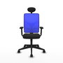 PIQUERAS Y CRESPO Silla de oficina Motilla con mecanismo Sincro, Azul y Negro