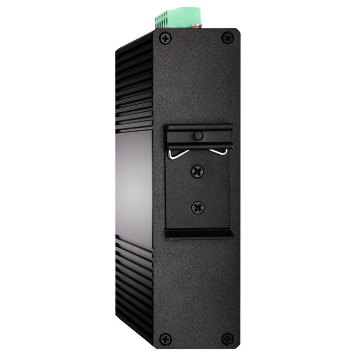 LevelOne IGS-2105P Switch Gestionado Gigabit de 5 Puertos (4x PoE+ 60W) L2 con QoS, VLAN y Montaje en Carril DIN, Negro