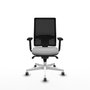 PIQUERAS Y CRESPO Silla de oficina Horna Gris claro y Negro