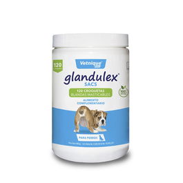 Glandulex Sacs Croquetas para Perro, 120 Unidades