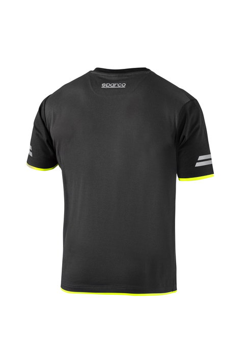 Sparco Camiseta TW Gris/Amarillo Fluo Talla S