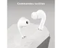 TNB FEAT 3 Auriculares Intraurales TWS con Caja de Carga - Blanco