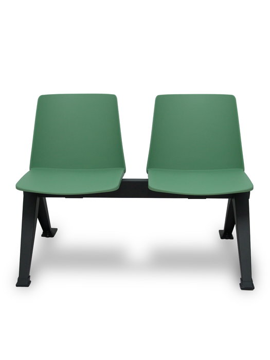 Bancada de PVC color Verde. Sin brazos y No aplica