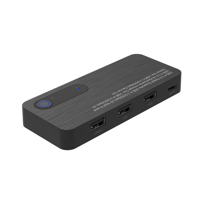 MicroConnect Conmutador KM USB 3.0 2x5 para Teclado y Ratón - Compatible con 2 PC, 5 Puertos