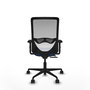 PIQUERAS Y CRESPO Silla de oficina Zulema con mecanismo Sincro/Traslack, Azul marino y Blanco